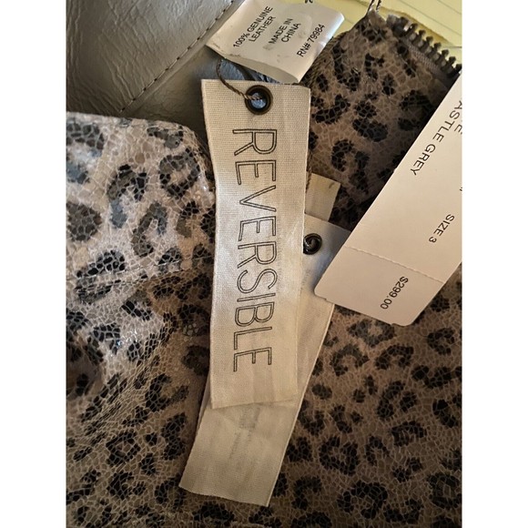 Chico’s Geniune Leather Glam Cat Lacaya  Reversible  Cheetah Jacket Sz 3 XL NWT - Picture 8 of 8